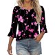 thumbnail image 1 of Camiseta con Capucha de Cuello Redondo de Estilo Étnico de Impresión de St. Patrick para Mujeres, 1 of 6