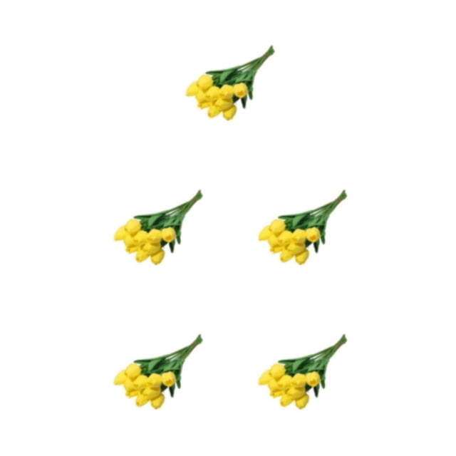 Advancent 10 bolsas añaden elegancia a la boda con decoración de flores de plantas verdes como flores amarillas Type2 NO2