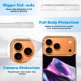 thumbnail image 6 of Case For Apple iPhone Air / 17 Pro / 17 Pro Max Series Case, Slim Thin Transparent Flexible Clear TPU Shockproof Phone Case For iPhone 17 Series, 3D chrome shape (4), 6 of 6