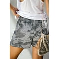 thumbnail image 5 of KISSMODA Summer Beach Shorts for Women Girls Camo Print Elastic Waist Pocketed Drawstring Shorts, 5 of 6