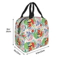thumbnail image 3 of Lsque Mushroom and Frogs Pattern Lunch Bag Women/Men Insulated Lunch Box,Small Leakproof Cooler Food Lunch Containers Reusable High Capacity Lunch Tote Bags, 3 of 6