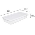 thumbnail image 2 of Sterilite 39L Underbed Storage Box- White- 6PK, 2 of 3