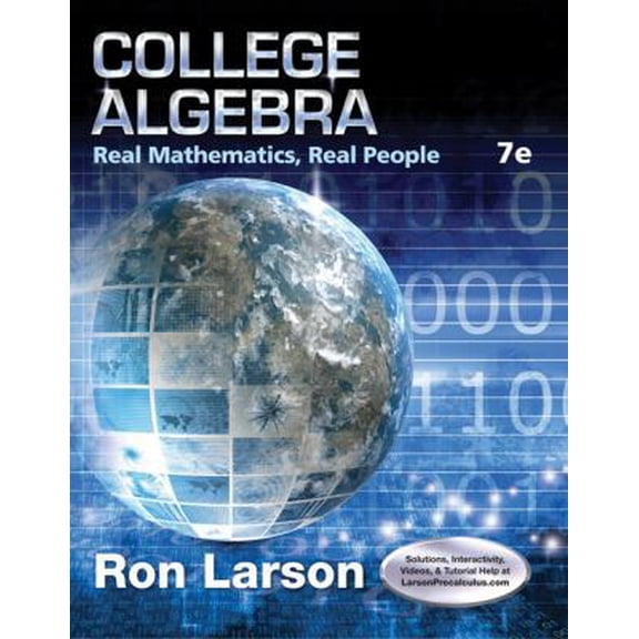 Pre-Owned College Algebra: Real Mathematics, Real People (Hardcover) 1305071727 9781305071728