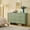Sage Green, variant on HRYJ 56" Wide Sage Green Dresser Bedroom Furniture Bedside Table Chest of 6 Drawers Cabinet