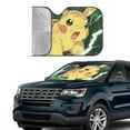 thumbnail image 4 of Windshield Sun Shade Foldable Car Front Window Sunshade For Car Suv Trucks Vans - Best Heat Shield Blocker Visor Cover Blocks Uv Rays And Keeps Your Vehicle Cool-Medium, 4 of 5