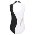 thumbnail image 2 of DPOIS Gymnastic Leotards for Girls Sleeveless Unitard Tumbling Biketard Bodysuit Black 16, 2 of 7