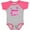 Baseball Heather and Hot Pink, variant on Inktastic Valentine's Day My Nana Loves Me Hearts and Lips Boys or Girls Baby Bodysuit