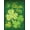08 - Lucky Shamrocks, variant on Lucky Shamrocks St. Patrick''s Day House Flag Patterned Clovers 28" x 40"