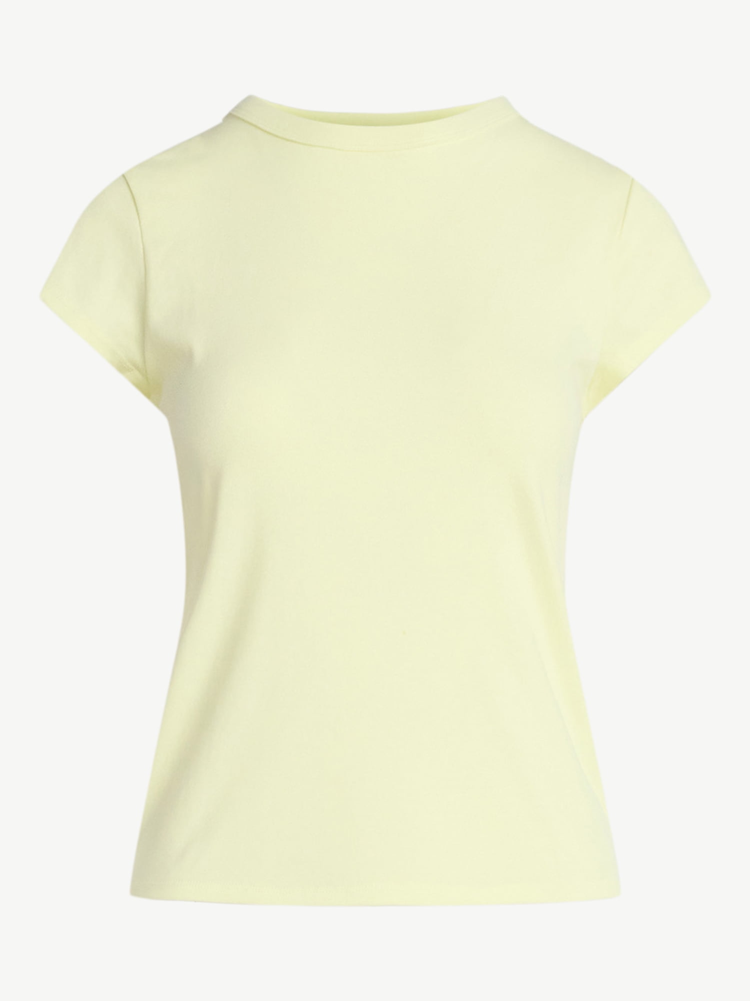Free Assembly Women's and Women's Plus Cap Sleeve Tee, Sizes XS-4X