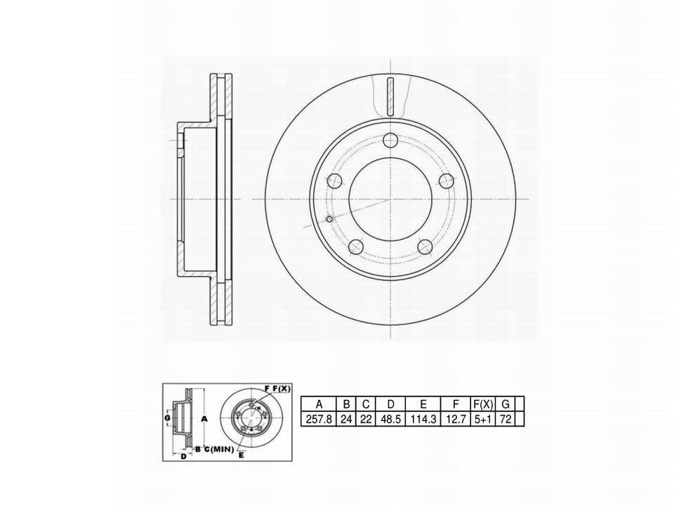 Winstop Brake Rotor, Front WS230175, Mazda Protege5 2003-2002