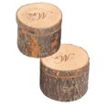 thumbnail image 4 of 2Pcs Ring Box Portable Wooden Retro Design Ring Bearer Box for Weddings Handicrafts DIY Gifts, 4 of 14