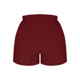 thumbnail image 7 of zbxnLI Women's Lounge Shorts Cotton Linen Drawstring Elastic Waist Wide Leg Casual Summer Beach Shorts, 7 of 7