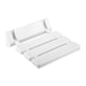 thumbnail image 2 of Banco de ducha flotante plegable de teca, asiento liso para adultos, antideslizante. blanco, 2 of 9