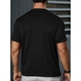 thumbnail image 2 of Rose Graphic Print Men's Creative Top, Casual Short Sleeve Crew Neck T-shirt, Men's Clothing For Summer Outdoor, 2 of 8