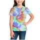 thumbnail image 5 of Camisetas de Cuello de Tripulación de Manga Corta para Mujeres Camiseta Impresa Clásica Cuello Redondo Top Versátil Casual para Niños Grandes de Edades 3-14, 5 of 5
