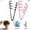 2 Upgraded Black+Pink, variant on 2Pcs Gray Texture Comb, Travel Folding Wide-Toothed Voluminous Hair Styling Comb with Textured Grip, Hair Styling Tool for Women and Men