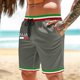 thumbnail image 1 of WILLBEST Pantalones Cortos Casuales para Hombre, para Uso Diario, Ocio y Compras, Diseño Elegante con Estampado de Letras, Tejido Elástico Cómodo para Los Días de Verano., 1 of 4