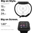 thumbnail image 2 of iTouch Air 4 Smartwatch, 46mm Black Case with Black Silicone Band, 2 of 6