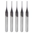 thumbnail image 1 of Brocas de Enrutador CNC Unique Bargains Molino Extremo 0,6x5,5mm Vástago 1/8 5uds, 1 of 6