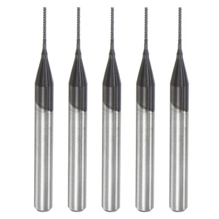 

Uxcell 1/8 Shank 0.6mm x 5.5mm Diamond Film Coated Carbide End Mill CNC Router Bits 5 Pack