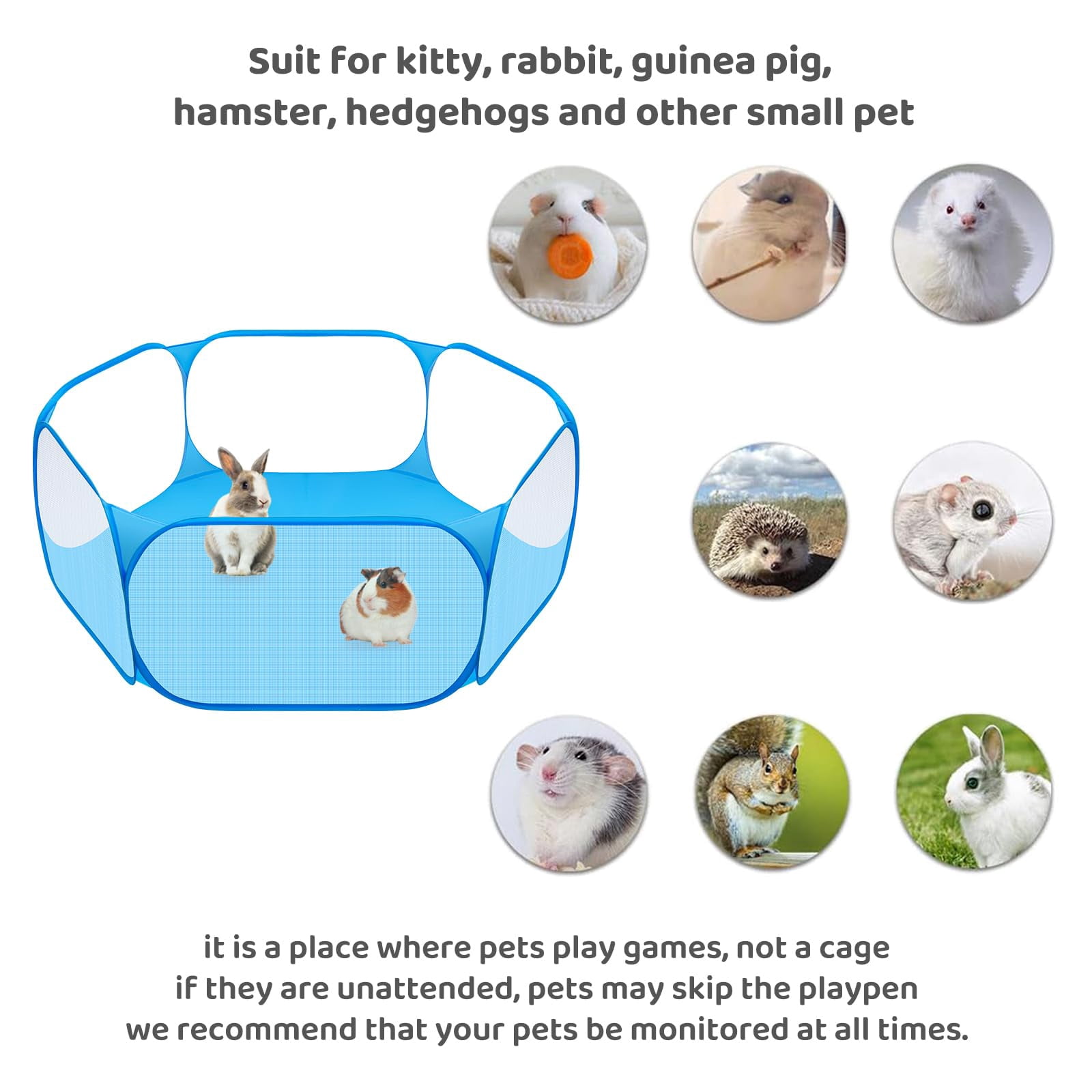 Foldable Playpen for Small Animals