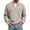 Khaki, variant on Mens Waffle Long Sleeve Shirt Big and Tall V Neck Shirts Warm Quilted Pullover Shirts Plain Relaxed Fit Knit Tops