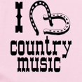 thumbnail image 2 of CafePress - I Love Country Music Infant Bodysuit - Baby Light Bodysuit, Size Newborn - 24 Months, 2 of 4