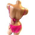 thumbnail image 3 of Victoria's Secret Shine Strap Triangle Bikini Swim 2 Piece Set Color Berry Blush Size Medium/Medium NWT, 3 of 3