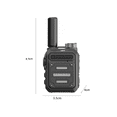 thumbnail image 5 of "Radio Walkie Talkies Recargable Intercomunicador De Un Toque Lab.G, Negro ", 5 of 5
