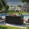 thumbnail image 4 of Cirui 230 Gallon Large Deck Box,Lockable Resin Outdoor Indoor Storage Box with Hundles,Waterproof UV Resistant Outside Deck Box for Patio Furniture Cushions, Pool Float,Garden Tool,Black, 4 of 11