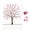 Pink, variant on Walbest Sign in Signature Fingerprints Tree Canvas Guest Book Fingerprint Painting, Creative Tree Fingerprints Painting Decor for Wedding Party with Ink Pads