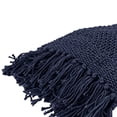 thumbnail image 5 of HomeRoots 519075 Indigo Woven 100 Percent Cotton Throw Blanket, 5 of 5
