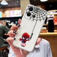thumbnail image 3 of Clear Phone Case For Infinix NOTE 10 11 12 30 SMART 4 5 6 7 ZERO CAMON 19 20 PRO Case Shell Cartoon Marvel Spider-Man Spider Web, 3 of 5