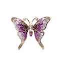 thumbnail image 3 of Qarigey Broche de mujer, alfileres de animales de diamantes de imitación, joyería de de boda de vacaciones Ropa, zapatos y accesorios Miscelánea Violeta Qarigey AP011297-01, 3 of 6