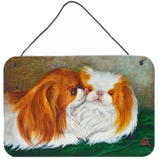 Carolines Treasures MH1045DS812 Japanese Chin Best Friends Wall or Door Hanging Prints  8x12 multicolor
