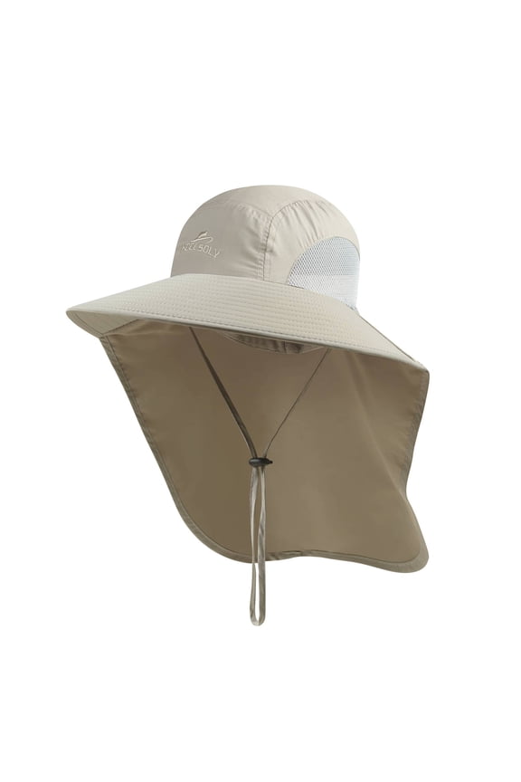 Sun Hat for Men and Women, UPF 50+ Wide Brim Outdoor Hat with Neck Flap