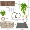 thumbnail image 3 of ZALALOVA Bearded Dragon Tank Accessories, Include Reptile Mat Hammock Plants Bridge Jungle Climber Vines Terrarium Decorations for Bearded Dragon Lizard Snake, 3 of 8