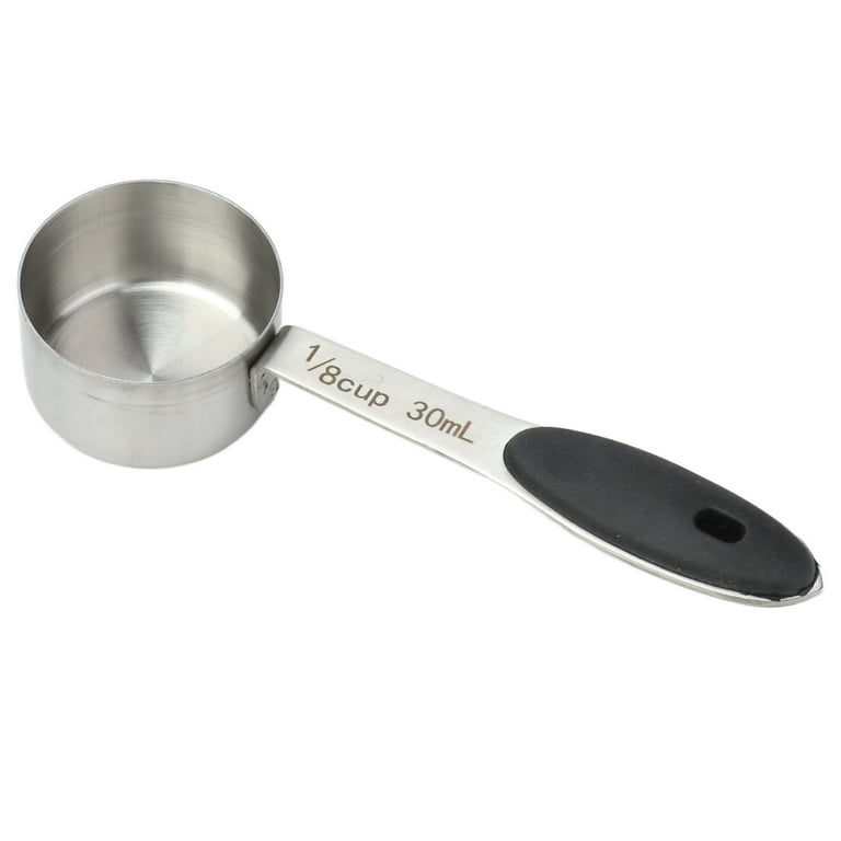 3pc STAINLESS STEEL ALAZCO COFFEE MEASURING SCOOP 1/8 CUP - Kitchen Baking  Cooki