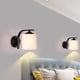 thumbnail image 2 of Aplique de pared 1 luz, accesorio de iluminación de pared moderno, luces de tocador de baño con lámpara de pared negra mate para espejo dormitorio cocina pasillo porche, 2 of 5
