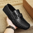 thumbnail image 3 of Men's Casual Loafers Slip On Leather Shoes Lightweight Driving Shoes Moccasins Classic Penny Loafer Flats Boat Shoes Outdoor Walking Shoes, 3 of 13