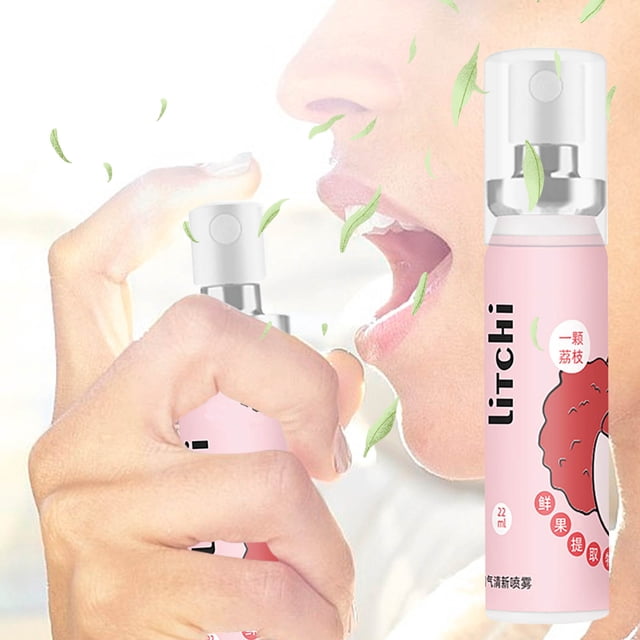 Cuidado personal, Cuidado bucal, Cuidado bucal, Nuevo Spray de Aliento Fresco con Sabor a Frutas, Ambientador Oral Compacto, Portátil, Refrescante, Aliento Fresco, Olor Oral, 20 ml, Refrescante Oral