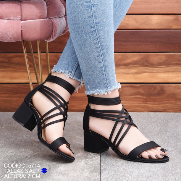 Tacon Modelo 5714 Chic Choes para Dama color Negro SBSC 5714-