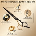thumbnail image 6 of VIISHARE 13 PCS  Hair Cutting Scissors Kit, Professional Stainless Steel Hair Shears Set for Men Women, Barber Salon, 6 of 7