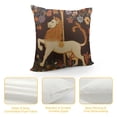 thumbnail image 4 of Nawypu Lion Pattern Pillow, Unicorn Pillow, Animal Print Pillow Cover, Olive Green Pillow Cover, Decorative Floral Pillow Cover, Boho Throw Pillow Cover,Square Pillow Cover, 4 of 5