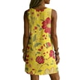thumbnail image 7 of QUNYINEY Sleeveless Sun Dresses for Women 2026 Casual A Line Mini Floral Tank Dress Beach with Pockets Loose Fit V Neck Dresses, 7 of 7