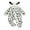 White, variant on BemeyourBBs Toddler Dog Costume Romper Black Spotted Print Zipper Hooded Jumpsuit