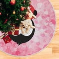 thumbnail image 5 of FMSHPON Valentine's Day Penguine Love Heart Xmas Christmas Tree Skirt Stand Mat for Holiday Party Decoration Indoor Outdoor 48 inches, 5 of 6