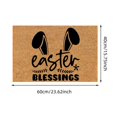 thumbnail image 3 of Easter Bunny Welcome Mat Spring Festival Indoor Entryway Rug Unique Home Foot Mat For Holiday Celebration, 3 of 7
