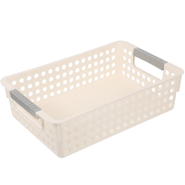 Cesta de almacenamiento de plástico para escritorio, organizador de archivos para juguetes de niños