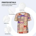 thumbnail image 5 of Fotbe Cute Lamas Baseball Jersey Shirt for Men and Women, Casual Short Sleeves Button Down T-Shirt-3X-Large, 5 of 9